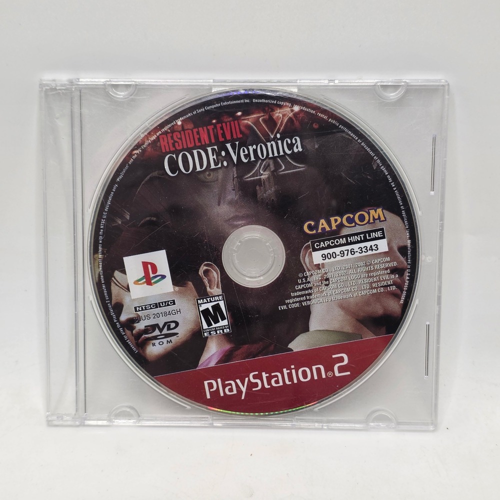 Capcom Resident Evil Code Veronica X PS2 Greatest Hits Horror Game SLUS20184GH